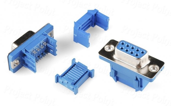 9 Pin D-SUB Female IDC Flat Ribbon Cable Connector (Min Order Quantity 1pc for this Product)