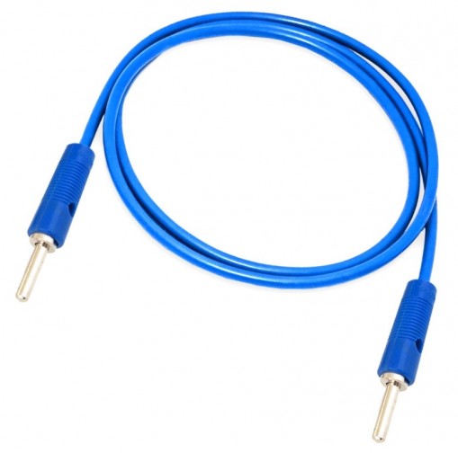 4mm Banana Plug to Banana Plug Cable - 10A 25cm Blue (Min Order Quantity 1pc for this Product)