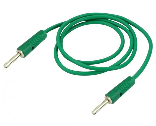 4mm Banana Plug to Banana Plug Cable - 6A 35cm Green (Min Order Quantity 1pc for this Product)