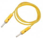 4mm Banana Plug to Banana Plug Cable - 10A 35cm Yellow