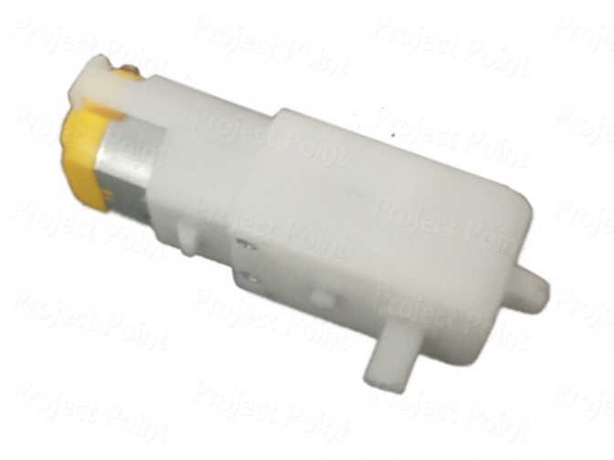 Plastic Gear Motor Single Shaft - 150 RPM (Min Order Quantity 1pc for this Product)