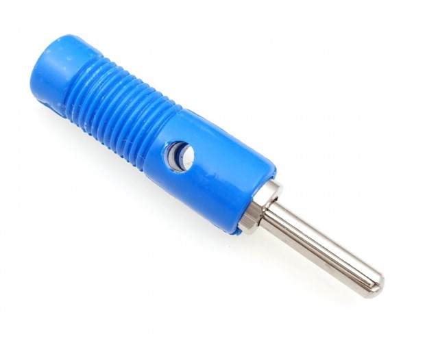 4mm Banana Plug Stackable Blue - Prime (Min Order Quantity 1pc for this Product)