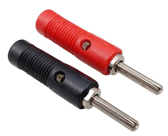 Prime 4mm Banana Plug Stackable - Red Black Pair (Min Order Quantity 1pair for this Product)