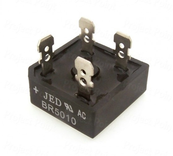 BR5010 1000V 50A Bridge Rectifier - JED (Min Order Quantity 1pc for this Product)