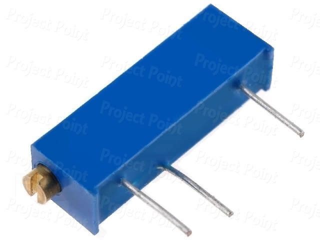 100K Multi-Turn 19mm Preset (Potentiometer) (Min Order Quantity 1pc for this Product)