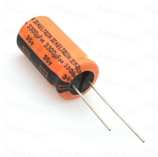 3300uF 35V High Quality Electrolytic Capacitor - Keltron (Min Order Quantity 1pc for this Product)