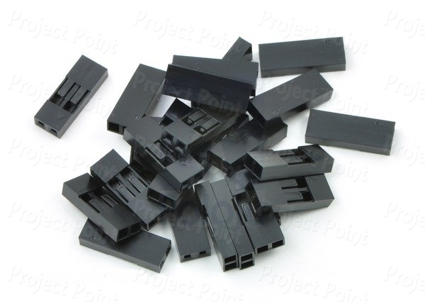 2.54mm Crimp Connector Housing 1x2 (Min Order Quantity 1pc for this Product)
