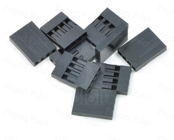 2.54mm Crimp Connector Housing 1x4 (Min Order Quantity 1pc for this Product)