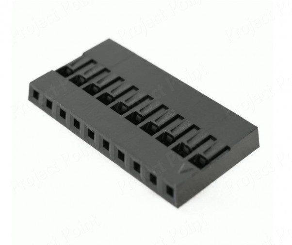 2.54mm Crimp Connector Housing 1x10 (Min Order Quantity 1pc for this Product)