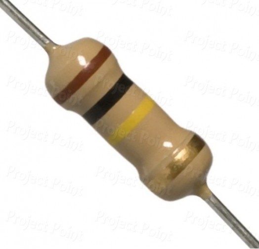 100K Ohm 1W Carbon Film Resistor 5% - High Quality (Min Order Quantity 1pc for this Product)