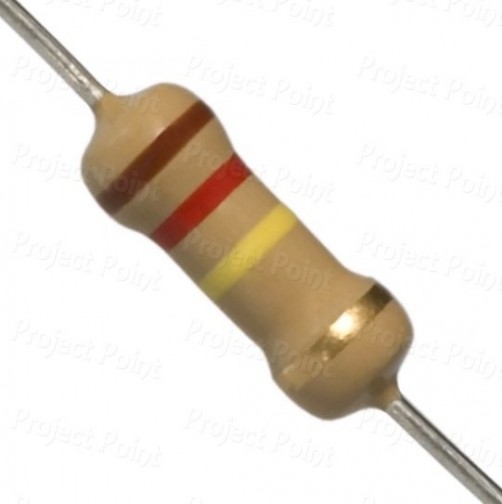120K Ohm 1W Carbon Film Resistor 5% - High Quality (Min Order Quantity 1pc for this Product)