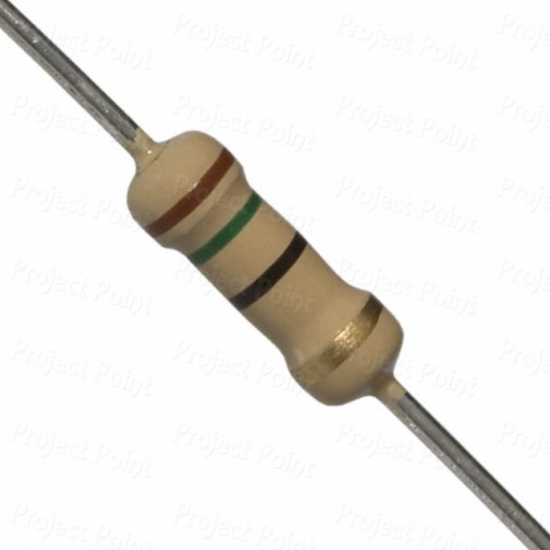 15 Ohm 0.5W Carbon Film Resistor 5% - High Quality (Min Order Quantity 1pc for this Product)