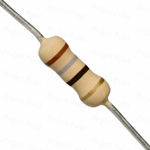 18 Ohm 0.5W Carbon Film Resistor 5% - Medium Quality (Min Order Quantity 1pc for this Product)