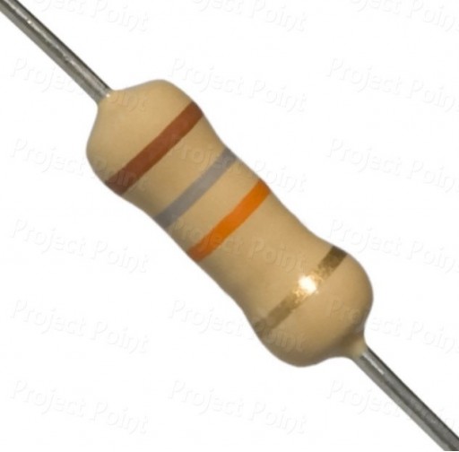 18K Ohm 1W Carbon Film Resistor 5% - High Quality (Min Order Quantity 1pc for this Product)