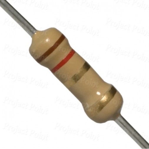 1.2 Ohm 1W Carbon Film Resistor 5% - High Quality (Min Order Quantity 1pc for this Product)