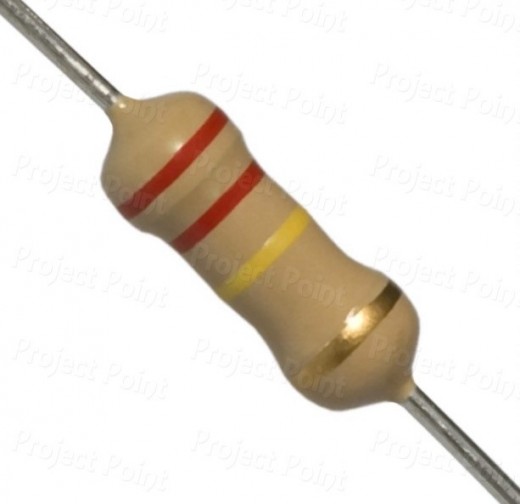 220K Ohm 1W Carbon Film Resistor 5% - High Quality (Min Order Quantity 1pc for this Product)