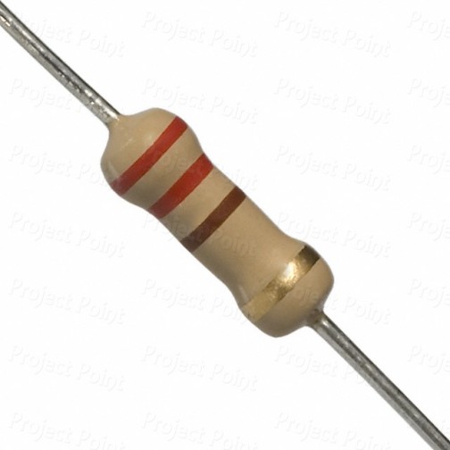 220 Ohm 1W Carbon Film Resistor 5% - High Quality (Min Order Quantity 1pc for this Product)
