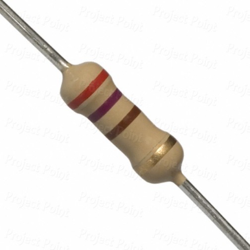 270 Ohm 1W Carbon Film Resistor 5% - High Quality (Min Order Quantity 1pc for this Product)