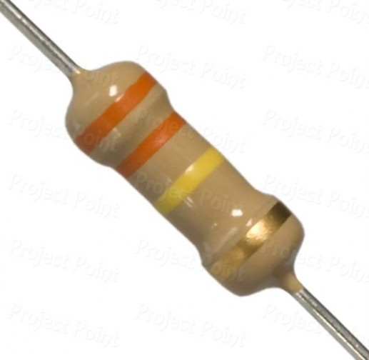 330K Ohm 1W Carbon Film Resistor 5% - High Quality (Min Order Quantity 1pc for this Product)