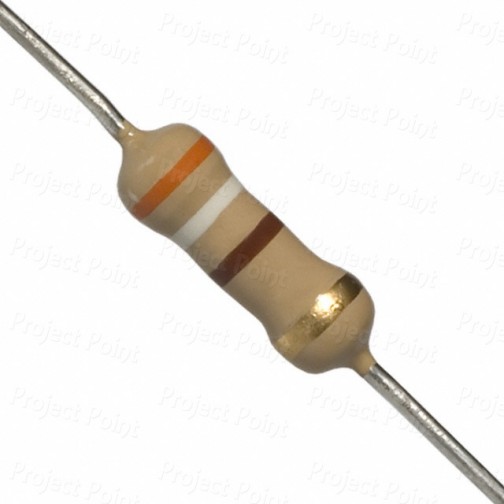 390 Ohm 1W Carbon Film Resistor 5% - High Quality (Min Order Quantity 1pc for this Product)