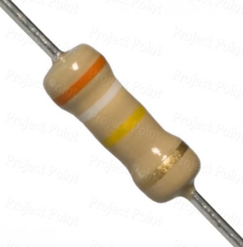 390K Ohm 2W Carbon Film Resistor 5% - High Quality (Min Order Quantity 1pc for this Product)