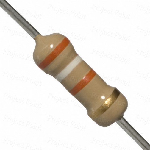 39K Ohm 1W Carbon Film Resistor 5% - High Quality (Min Order Quantity 1pc for this Product)
