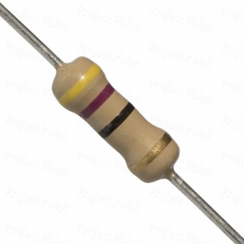 47 Ohm 1W Carbon Film Resistor 5% - High Quality (Min Order Quantity 1pc for this Product)