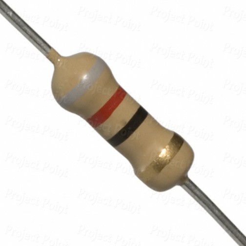 82 Ohm 1W Carbon Film Resistor 5% - High Quality (Min Order Quantity 1pc for this Product)