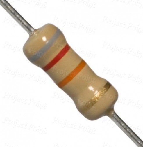 82K Ohm 1W Carbon Film Resistor 5% - High Quality (Min Order Quantity 1pc for this Product)