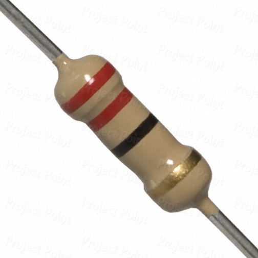 22 Ohm 1W Carbon Film Resistor 5% - High Quality (Min Order Quantity 1pc for this Product)