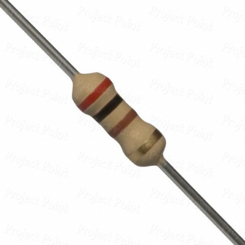 200 Ohm 0.25W Carbon Film Resistor 5% - Medium Quality (Min Order Quantity 1pc for this Product)