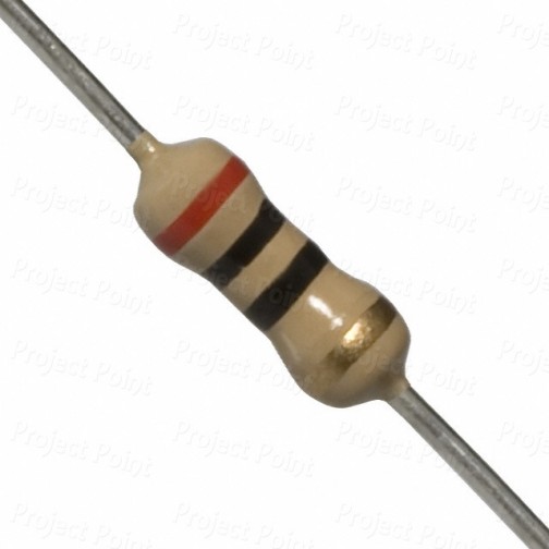 20 Ohm 0.25W Carbon Film Resistor 5% - High Quality (Min Order Quantity 1pc for this Product)