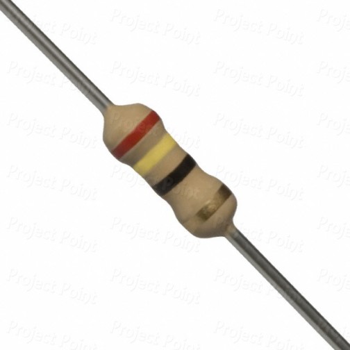 24 Ohm 0.25W Carbon Film Resistor 5% - Medium Quality (Min Order Quantity 1pc for this Product)