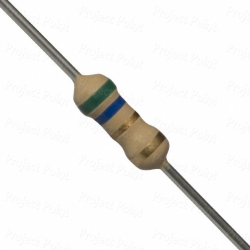 5.6 Ohm 0.25W Carbon Film Resistor 5% - Medium Quality (Min Order Quantity 1pc for this Product)