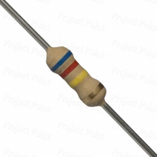 620K Ohm 0.25W Carbon Film Resistor 5% - High Quality (Min Order Quantity 1pc for this Product)