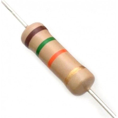 15k Ohm 2w Carbon Film Resistor 5 2w 15k Cfr 2 Watts Fixed Resistor Carbon 2161