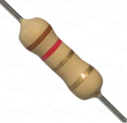 1.2 Ohm 2W Carbon Film Resistor 5% - High Quality (Min Order Quantity 1pc for this Product)
