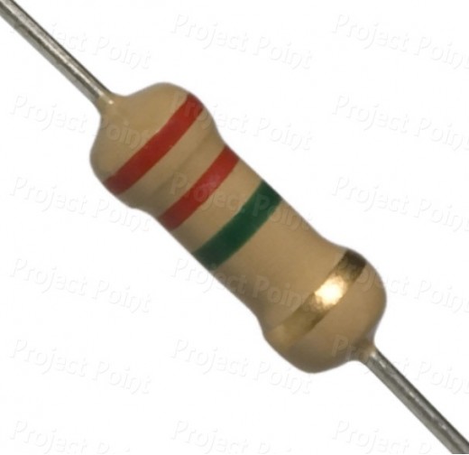 2.2M Ohm 2W Carbon Film Resistor 5% - High Quality (Min Order Quantity 1pc for this Product)