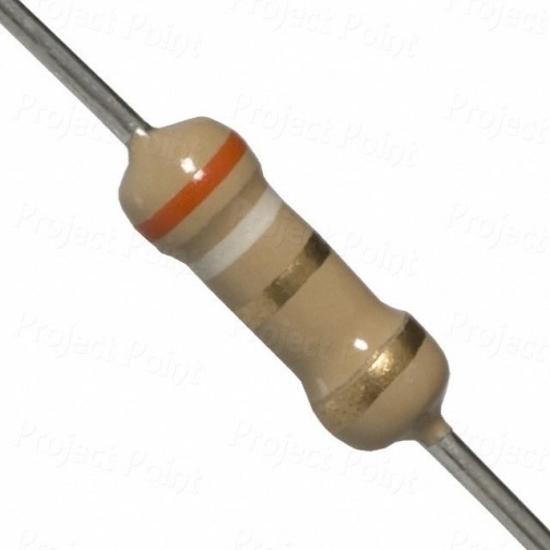 3.9 Ohm 2W Carbon Film Resistor 5% - High Quality (Min Order Quantity 1pc for this Product)
