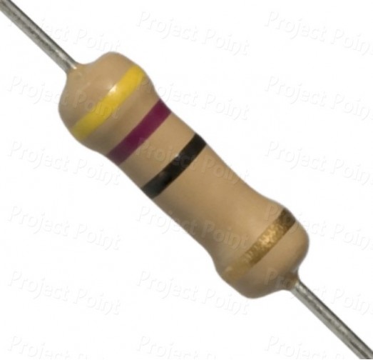 47 Ohm 2W Carbon Film Resistor 5% - High Quality (Min Order Quantity 1pc for this Product)