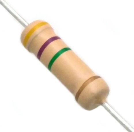 4.7M Ohm 2W Carbon Film Resistor 5% - High Quality (Min Order Quantity 1pc for this Product)