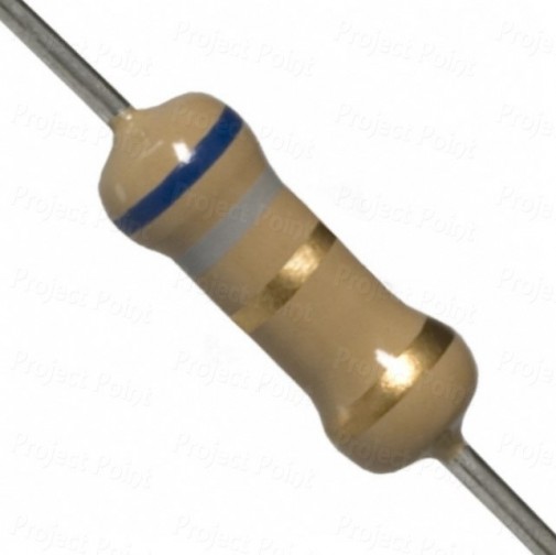 6.8 Ohm 2W Carbon Film Resistor 5% - High Quality (Min Order Quantity 1pc for this Product)