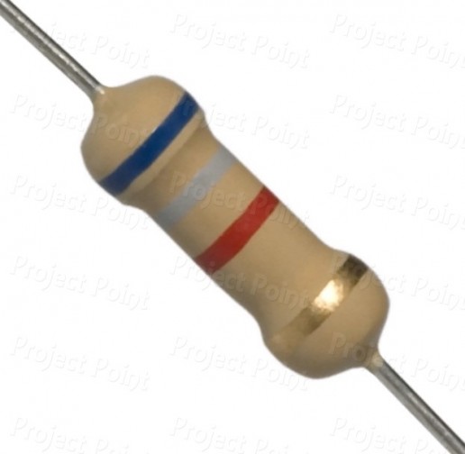 6.8K Ohm 2W Carbon Film Resistor 5% - High Quality (Min Order Quantity 1pc for this Product)