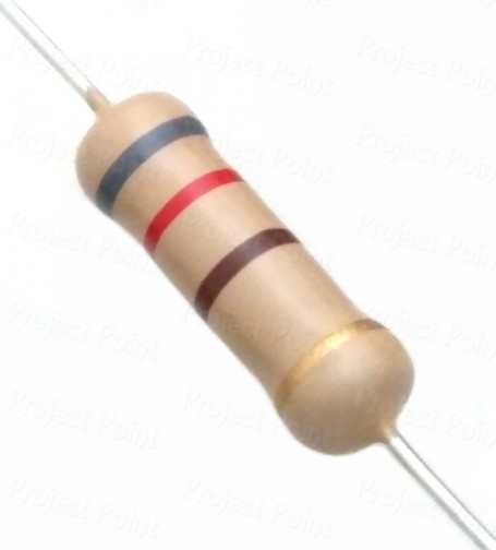 820 Ohm 2W Carbon Film Resistor 5% - High Quality (Min Order Quantity 1pc for this Product)