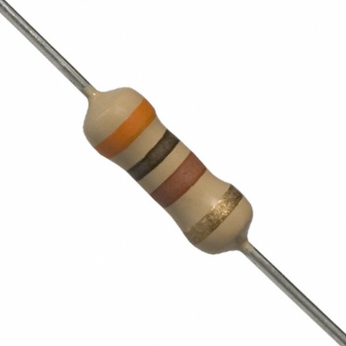 300 Ohm 0.5W Carbon Film Resistor 5% - Medium Quality (Min Order Quantity 1pc for this Product)