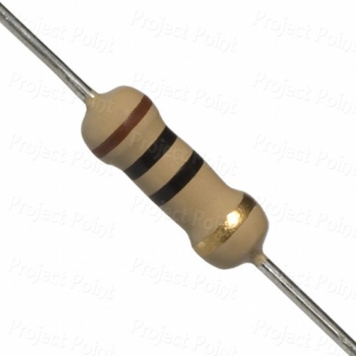 10 Ohm 0.5W Carbon Film Resistor 5% - High Quality (Min Order Quantity 1pc for this Product)