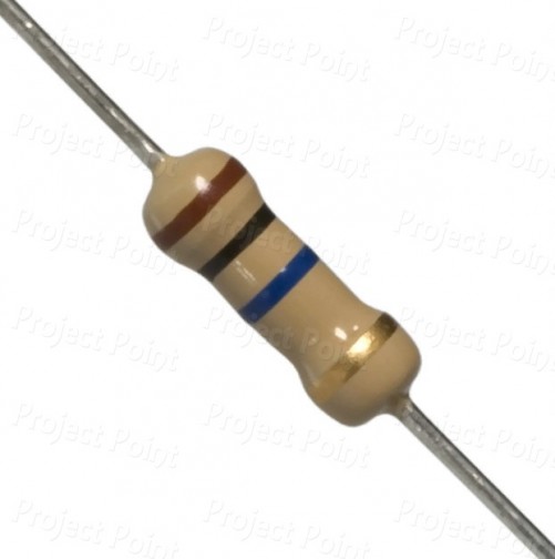 10M Ohm 0.5W Carbon Film Resistor 5% - High Quality (Min Order Quantity 1pc for this Product)