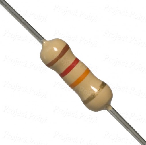 12K Ohm 0.5W Carbon Film Resistor 5% - High Quality (Min Order Quantity 1pc for this Product)