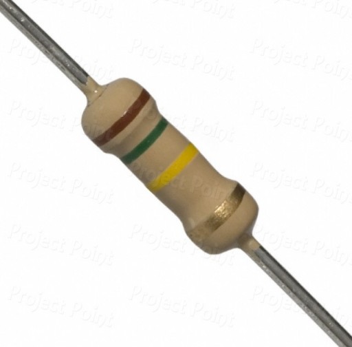 150K Ohm 0.5W Carbon Film Resistor 5% - High Quality (Min Order Quantity 1pc for this Product)