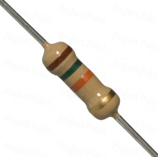 15K Ohm 0.5W Carbon Film Resistor 5% - High Quality (Min Order Quantity 1pc for this Product)